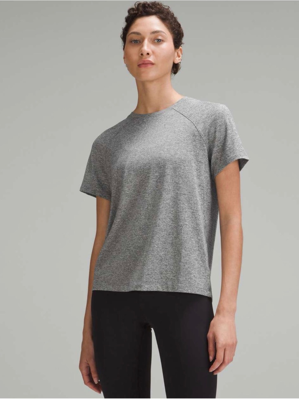 lululemon License to Train Classic-Fit T-Shirt (NWT) Heathered Black, Size 10